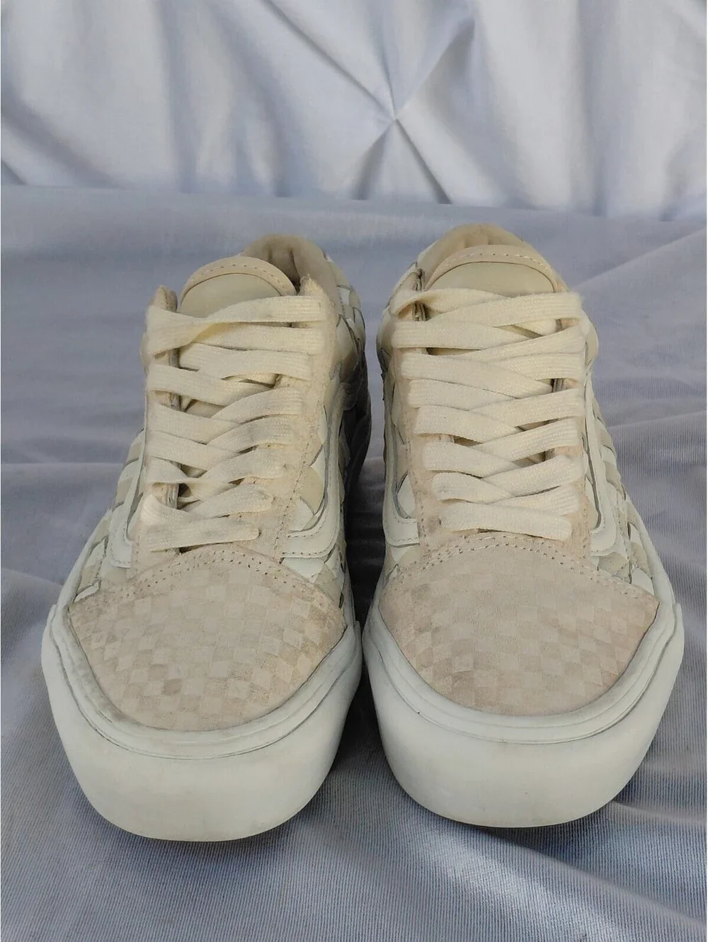 Vans Woven Old School Platform Men's 6.5 Shoes Light Brown